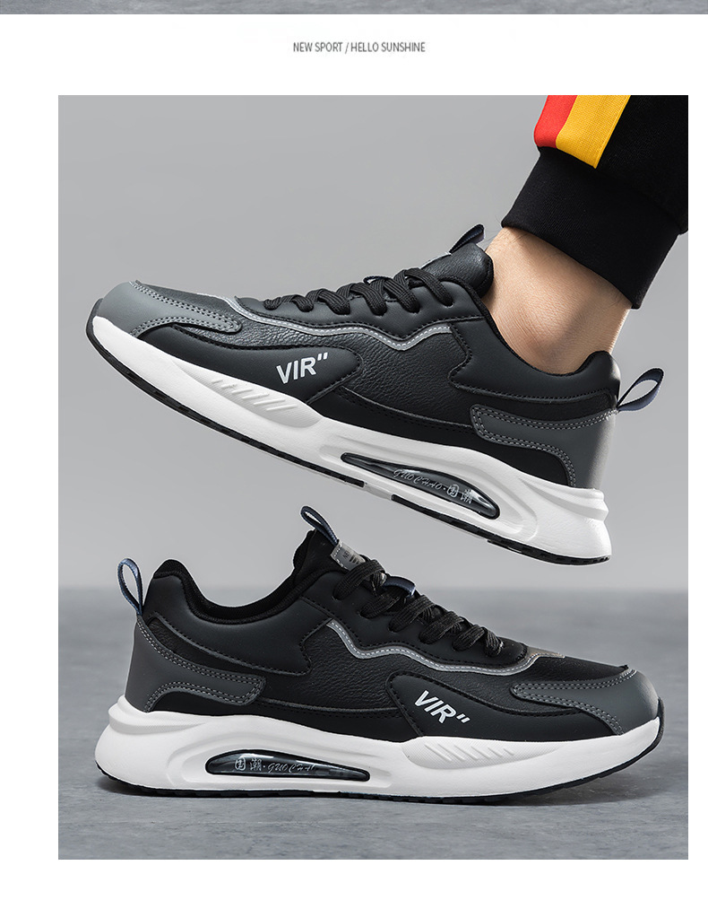 Men's Colorblock Cushioned Lace-Up Sneakers detail 14