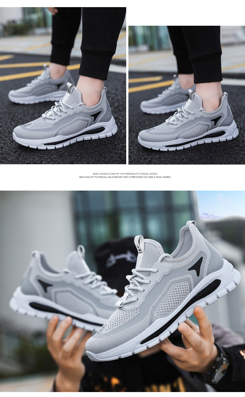Ademende lichte hardloopschoenen van mesh voor heren detail 6