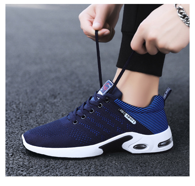 Atmungsaktive gedämpfte Unisex-Laufschuhe mit Schnürung detail 17