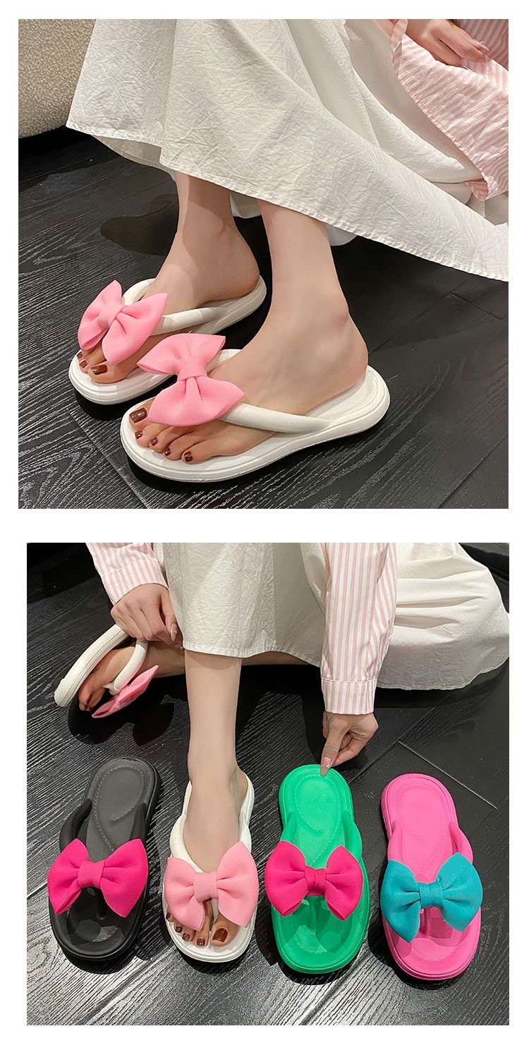 Women's Lightweight Soft-Sole EVA Bow Flip-Flops detail 6