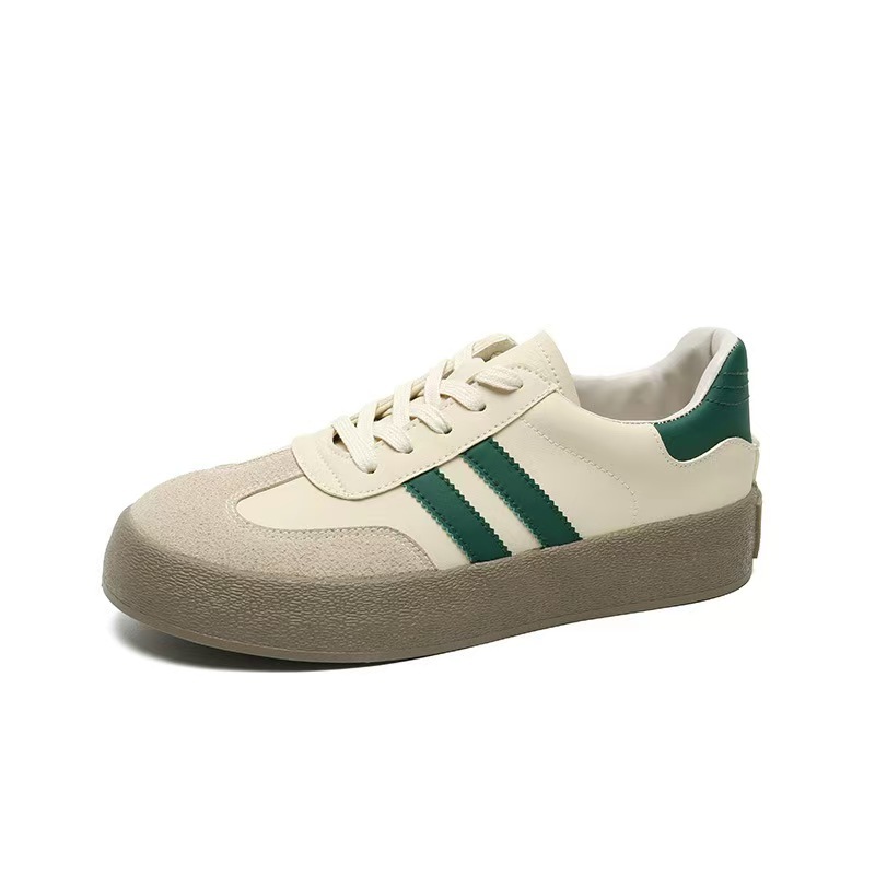Chaussures casual unisexes à lacets et plateforme style colorblock detail 1