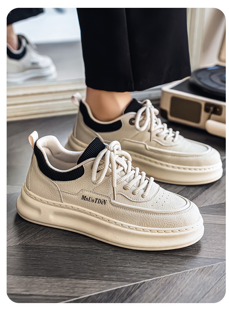 Men's Lace-Up Platform Casual Shoes detail 10