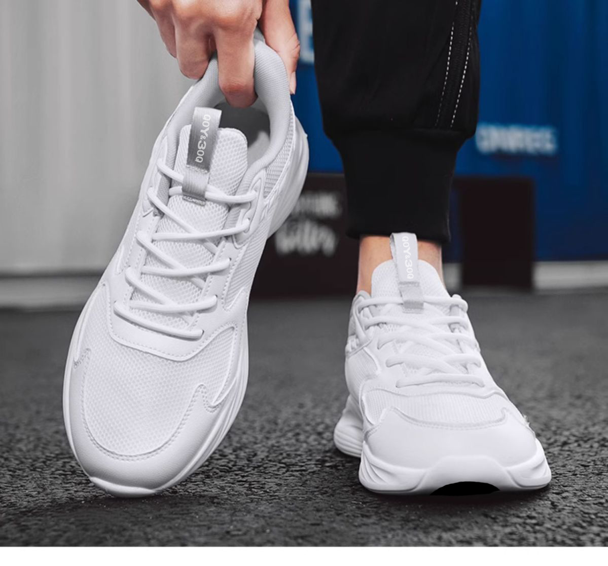 Unisex atmungsaktive gedämpfte Laufschuhe aus Mesh detail 6