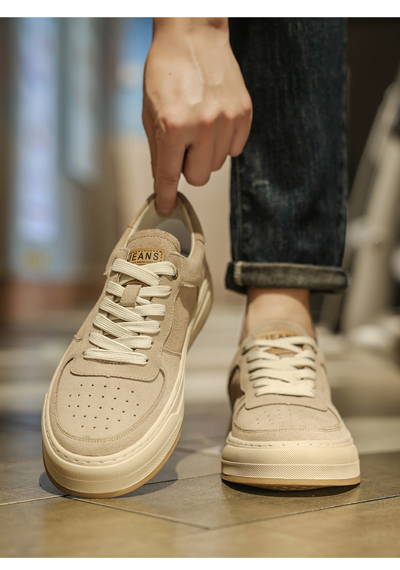 Men's Suede Breathable Lace-Up Casual Shoes detail 6