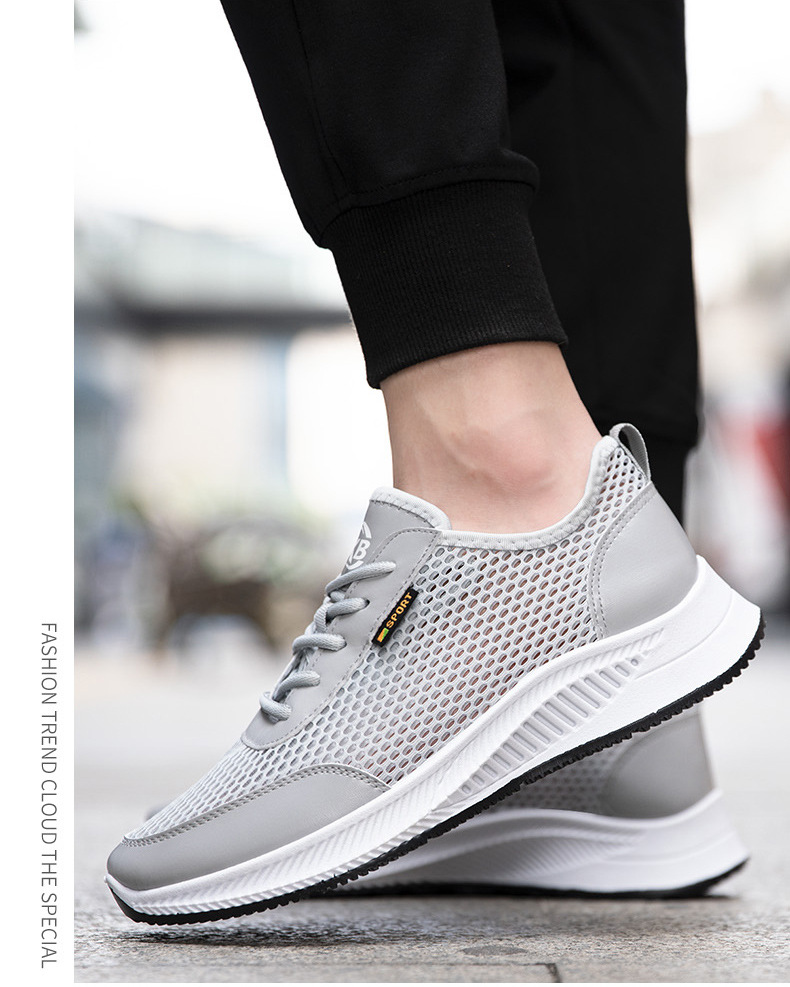Atmungsaktive & leichte Freizeitschuhe für Herren aus Mesh detail 5