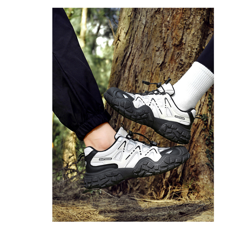 Unisex ademende outdoor trail sneakers met antislip detail 12