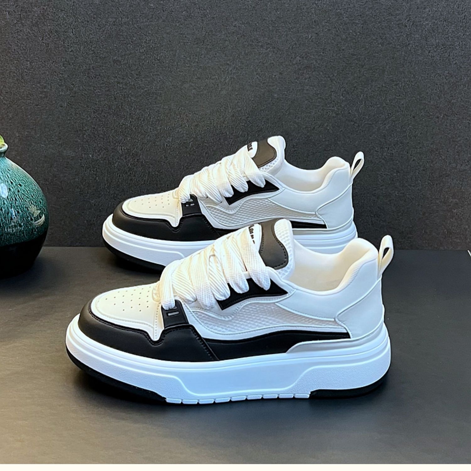 Unisex Breathable Mesh Platform Casual Sneakers detail 18