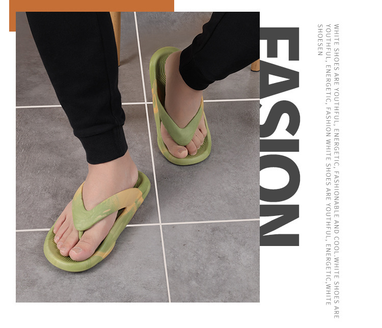Unisex Cushioned Lightweight Platform Flip-Flops detail 1