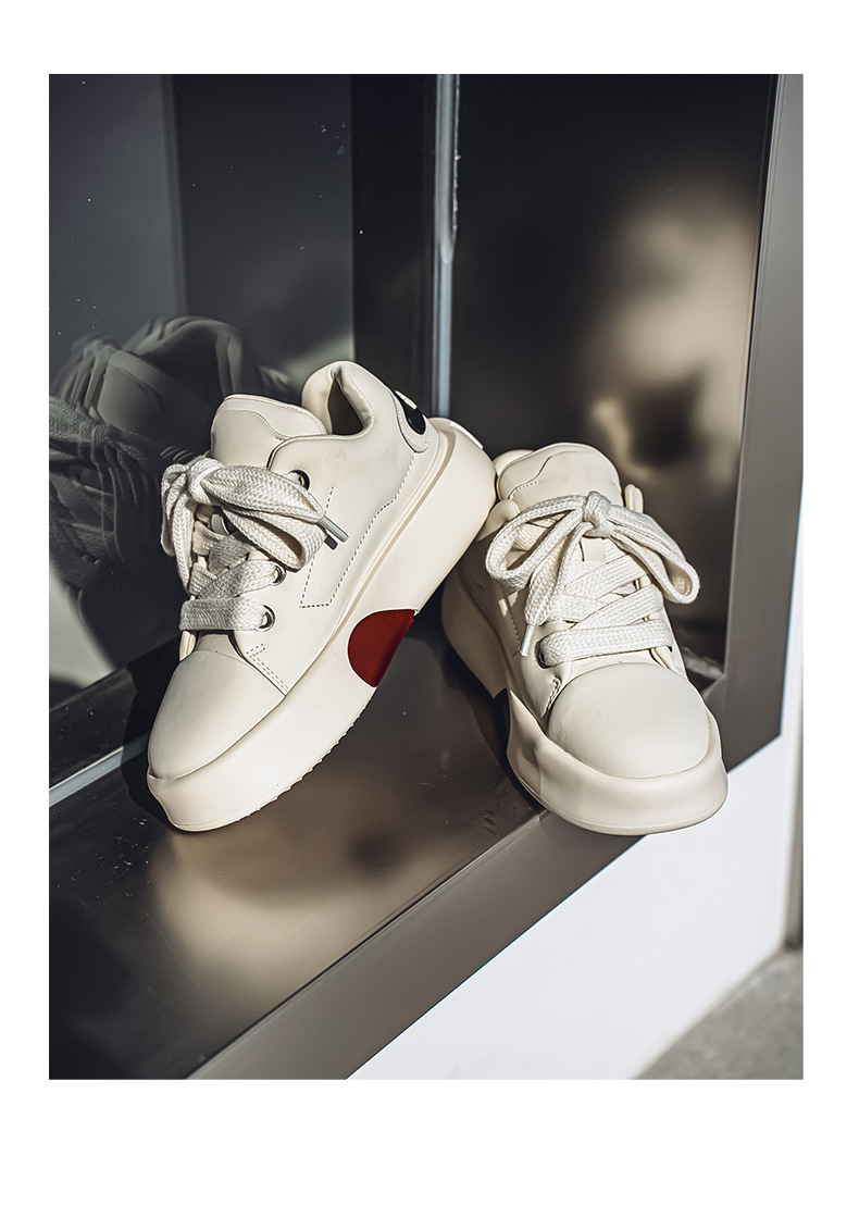 Unisex Platform Cushioned Lace-Up Casual Shoes detail 12