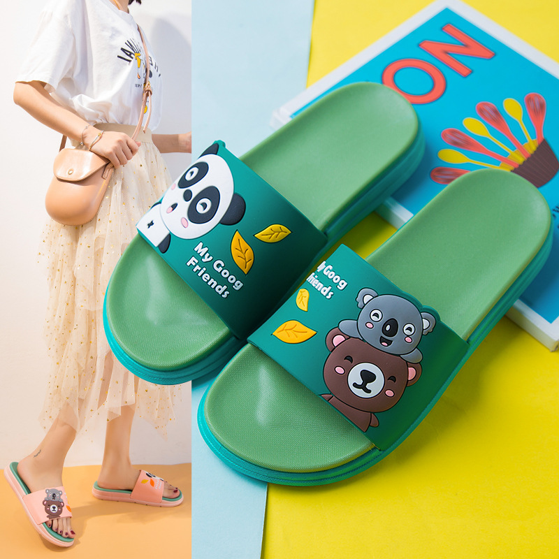 Women's Lightweight Non-Slip Cartoon Print Slide Slippers 5