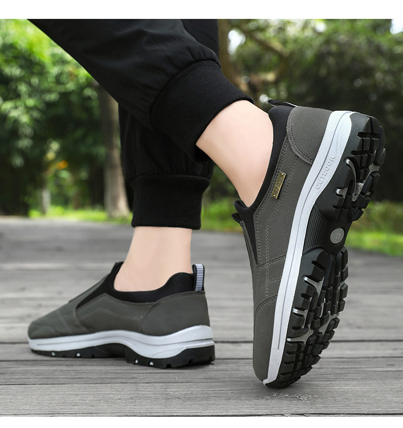 Antisliploze casual herenschoenen met instap detail 11