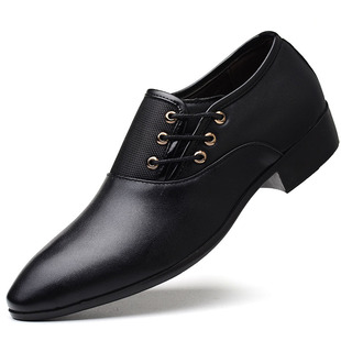 Nette veterschoenen met spitse neus voor heren detail 6