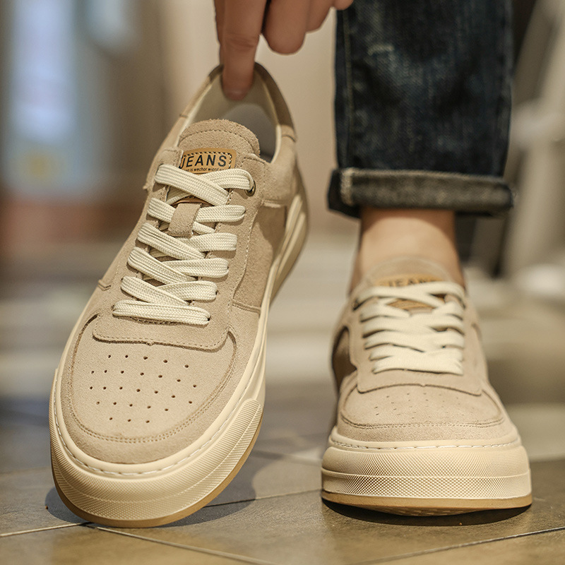 Men's Suede Breathable Lace-Up Casual Shoes 5