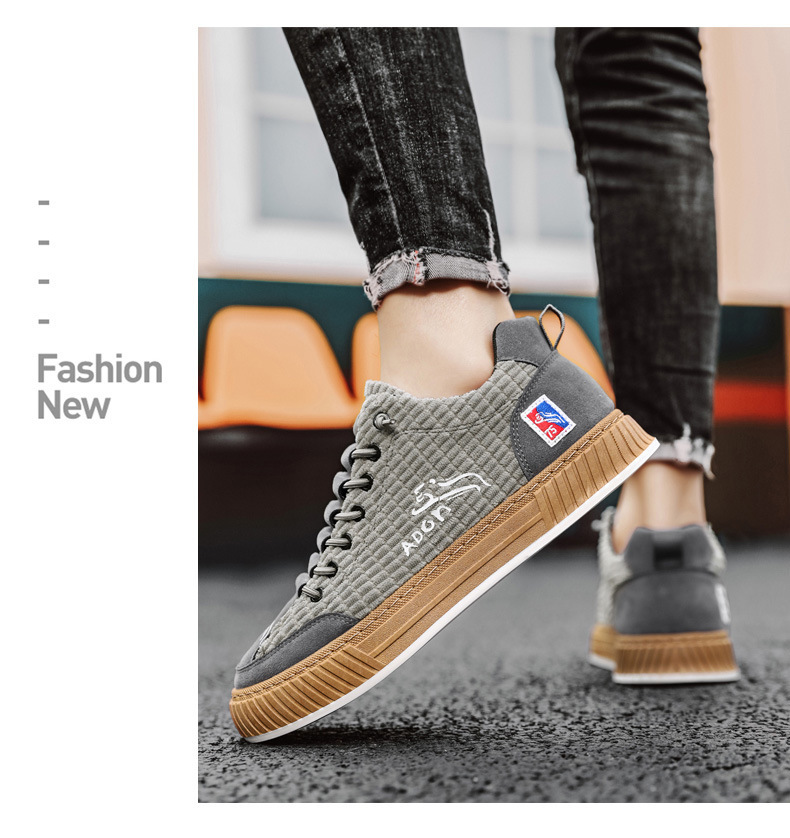 Men's Vintage Lace-Up Non-Slip Casual Shoes detail 9