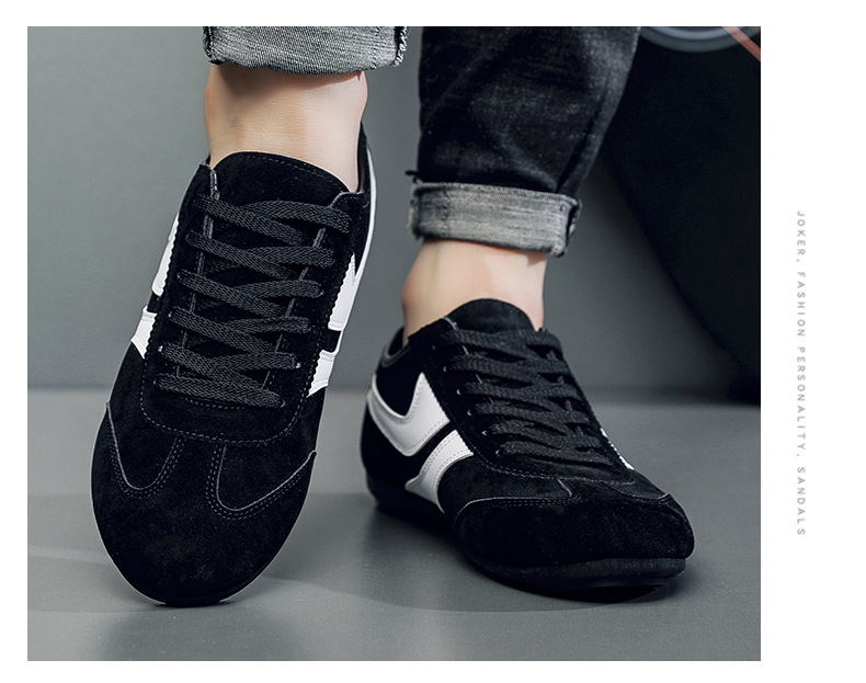 Klassische Herren-Freizeitschuhe aus Wildlederimitat mit Schnürung detail 2