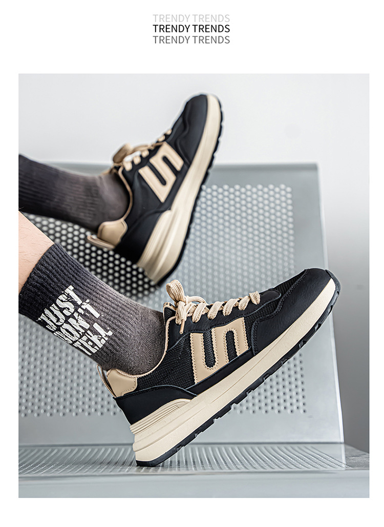 Zapatillas de deporte casuales transpirables de hombre con cordones detail 12