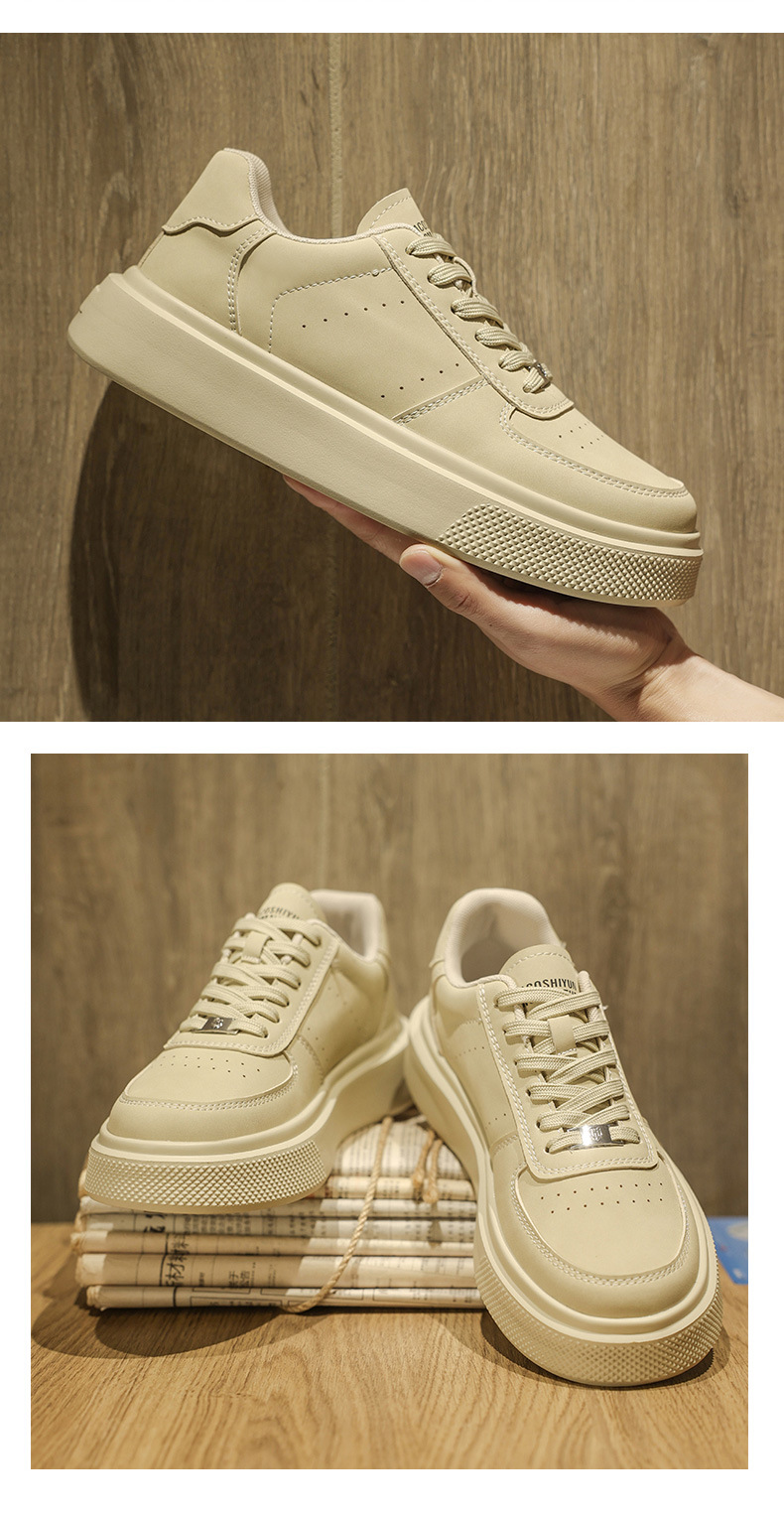 Men's Platform Breathable Lace-Up Casual Shoes detail 12