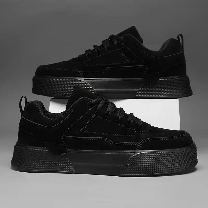 Chaussures casual unies à lacets et antidérapantes pour hommes detail 4