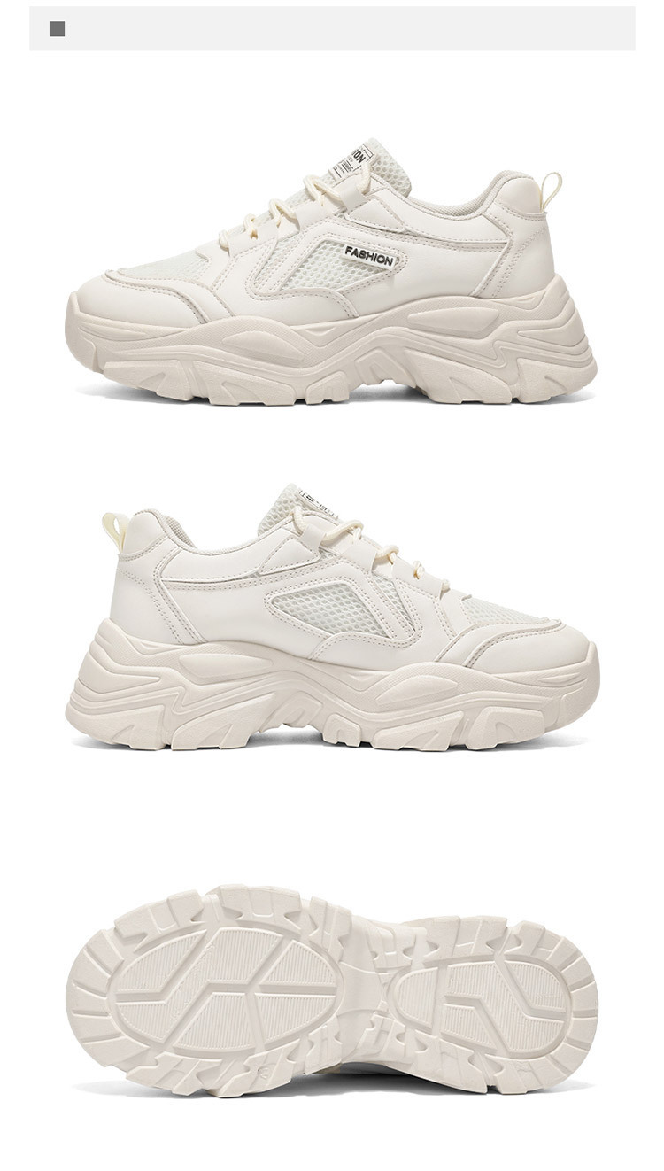 Baskets casual à plateforme et lacets respirantes pour homme detail 16