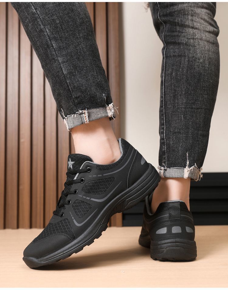 Lichte en ademende mesh hardloopschoenen voor heren detail 5