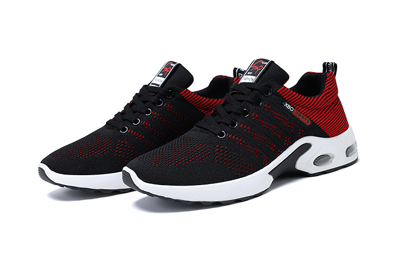 Men's Breathable Cushioned Lace-Up Running Shoes detail 15