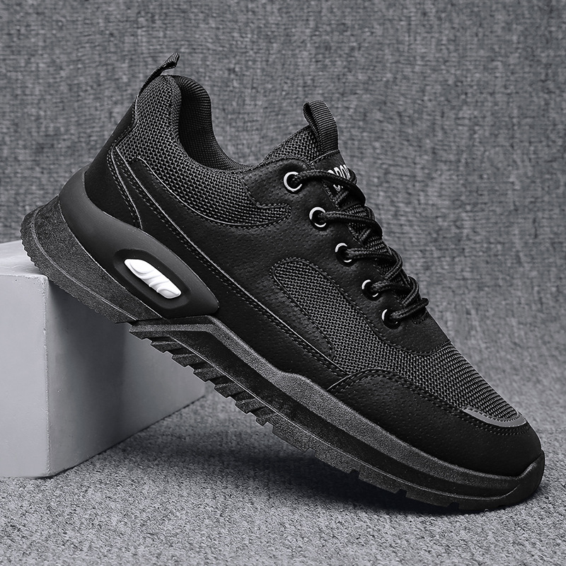 Men's Breathable Mesh Cushioned Lace-Up Casual Sneakers 4