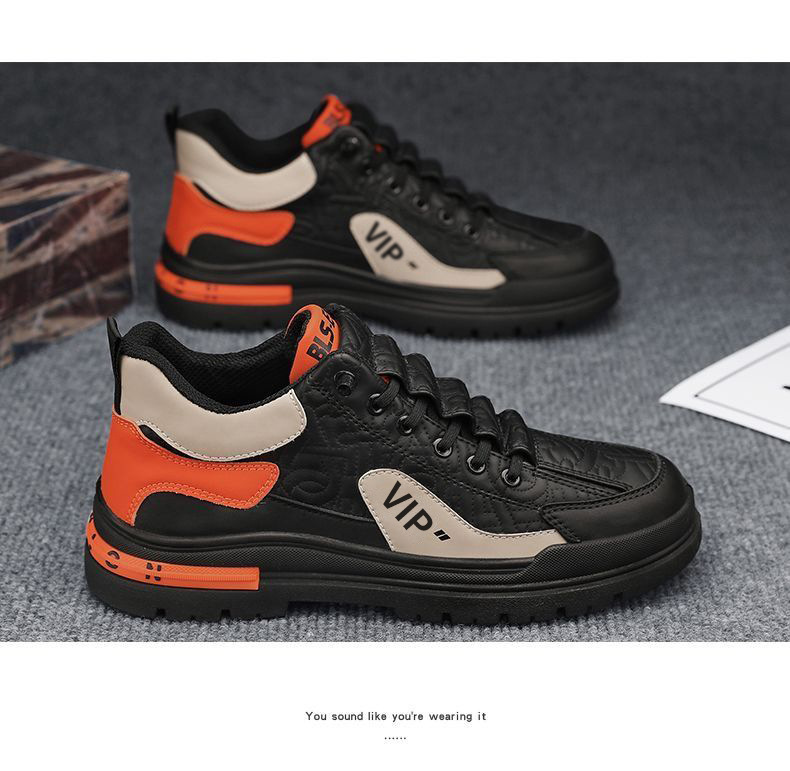 Chaussures Casual à Lacets et Antidérapantes pour Homme Style Colorblock detail 3