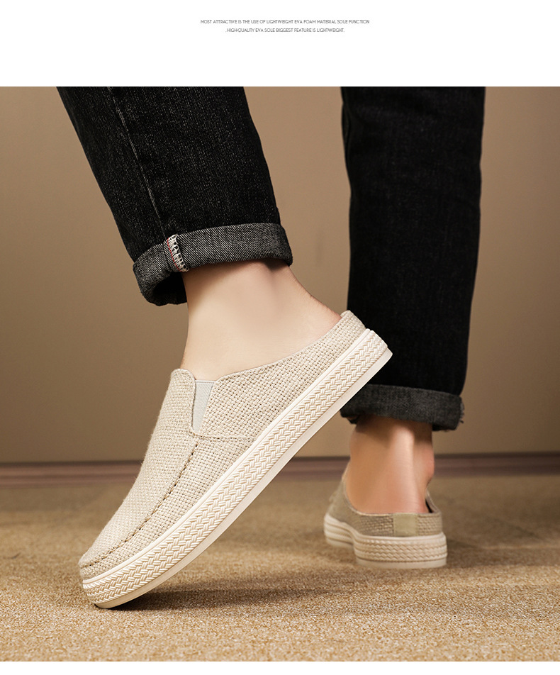 Chaussons sans gêne en mesh respirant pour homme detail 6