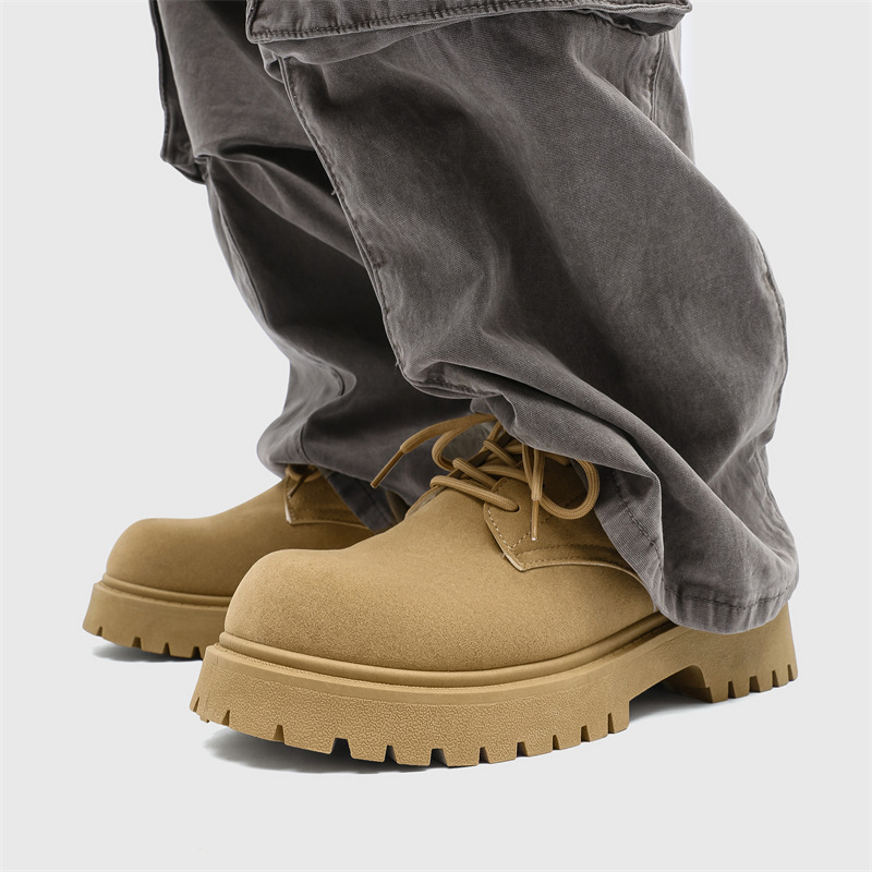 Men's Chunky Platform Lace-Up Casual Shoes 4