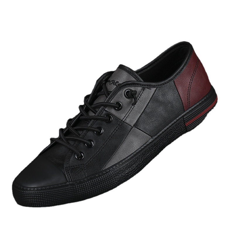 Chaussures casual plates à lacets pour hommes style color-block 6