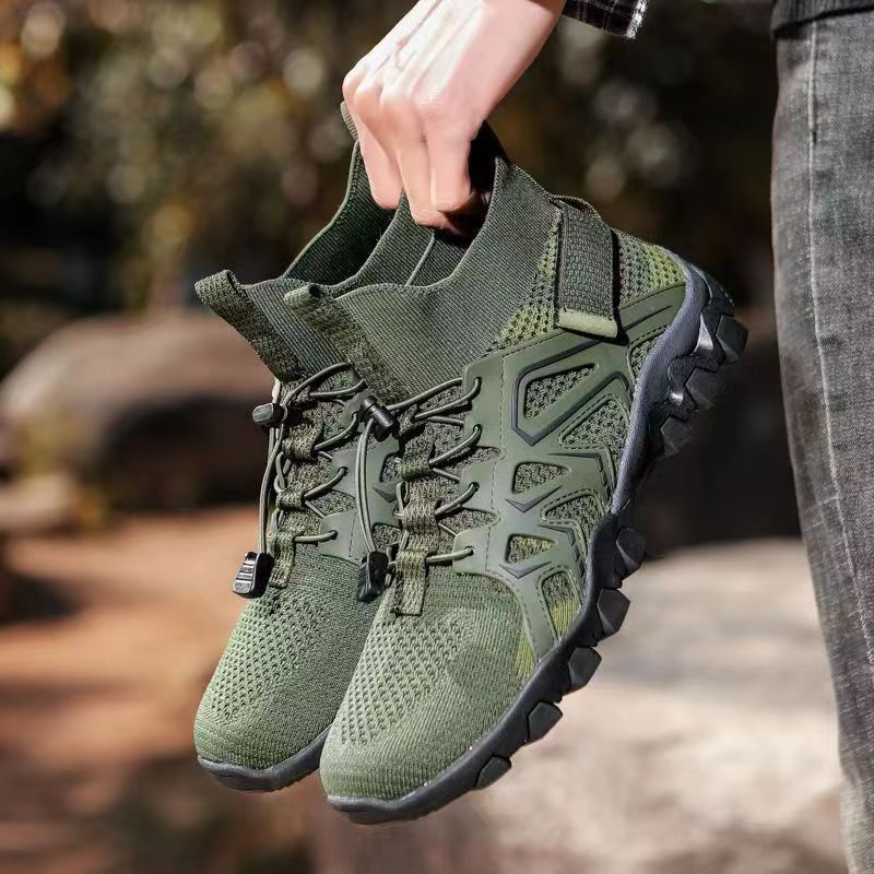 Leichte, atmungsaktive Mesh-Sportschuhe für Herren mit Schnürung