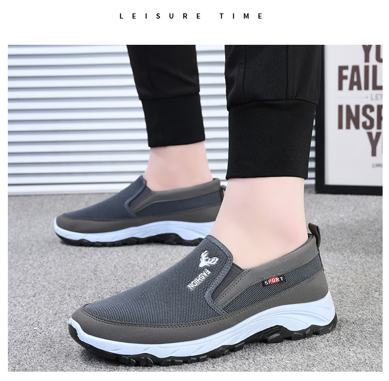 Atmungsaktive Mesh-Slip-On-Freizeitschuhe für Herren detail 8