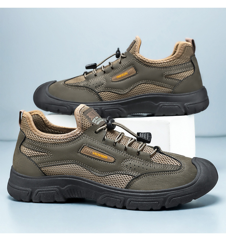 Atmungsaktive, leichte Outdoor-Freizeitschuhe für Herren aus Mesh detail 9