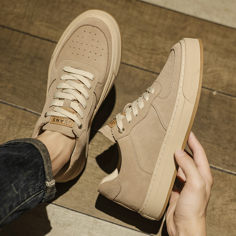 Men's Suede Breathable Lace-Up Casual Shoes 4