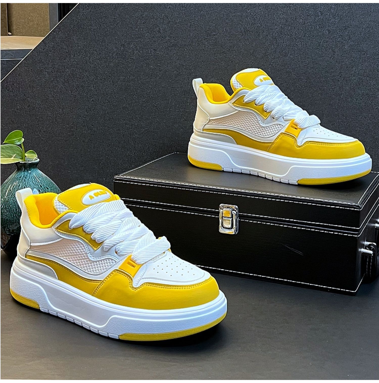 Unisex Breathable Mesh Platform Casual Sneakers detail 7