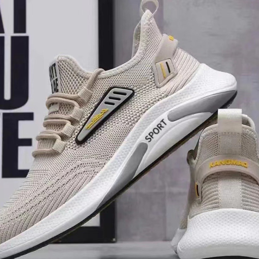 Scarpe da corsa stringate da uomo in maglia traspirante 3