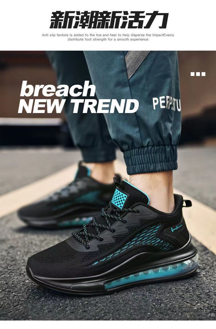 Atmungsaktive gedämpfte Herren-Laufschuhe aus Mesh detail 8