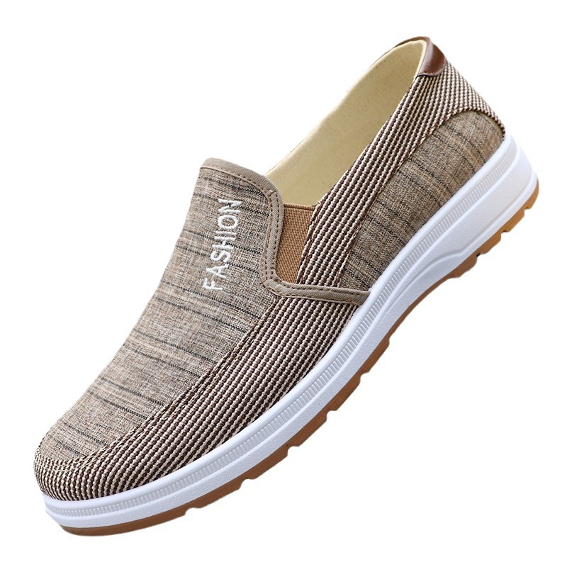 Atmungsaktive Canvas-Slip-On-Freizeitschuhe für Herren 6