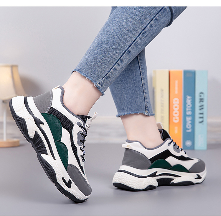 Women's Breathable Colorblock Platform Casual Sneakers detail 5