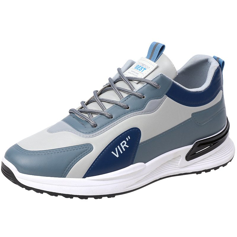 Men's Colorblock Cushioned Lace-Up Casual Sneakers 6