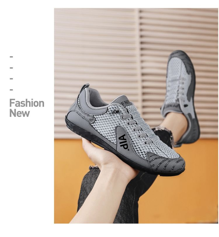 Atmungsaktive, leichte Freizeitschuhe für Herren aus Mesh detail 8