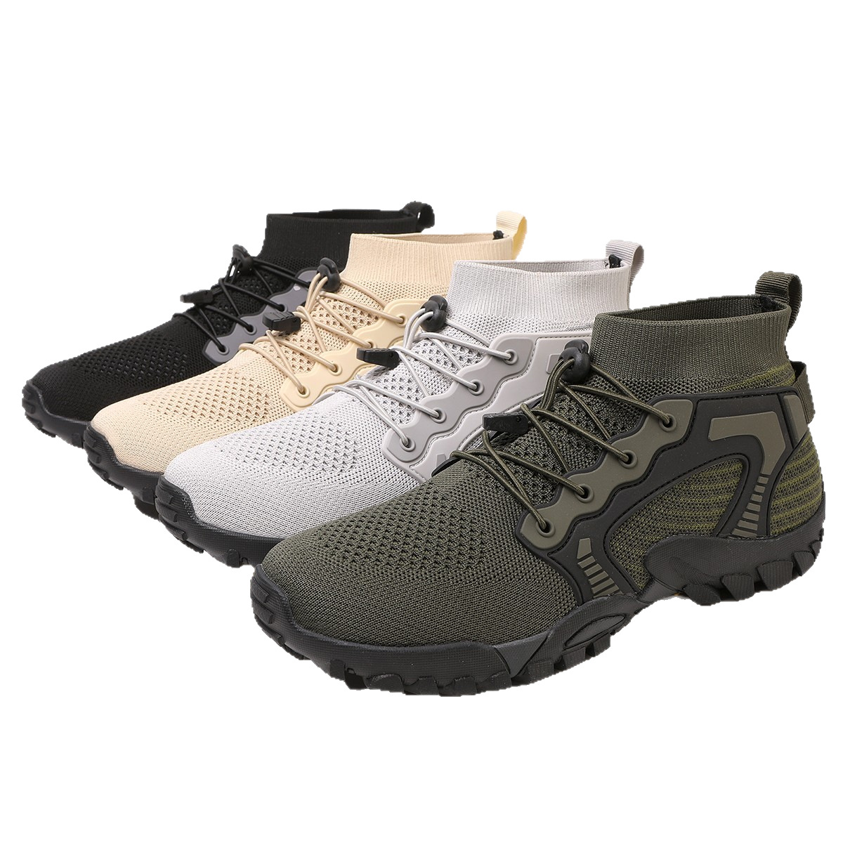Atmungsaktive rutschfeste Sportschuhe für Herren aus Strick 6