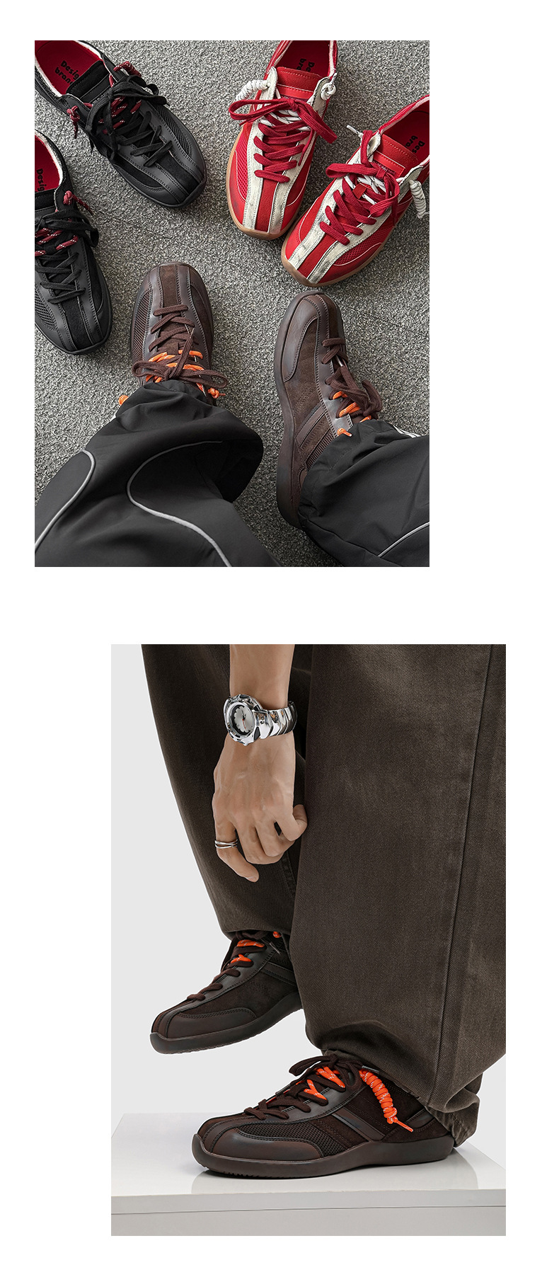 Atmungsaktive Freizeitschuhe für Herren mit Schnürung & Colorblocking detail 7