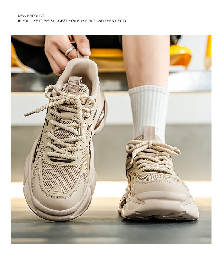 Atmungsaktive Plateau-Sneaker für Herren mit Dämpfung detail 20