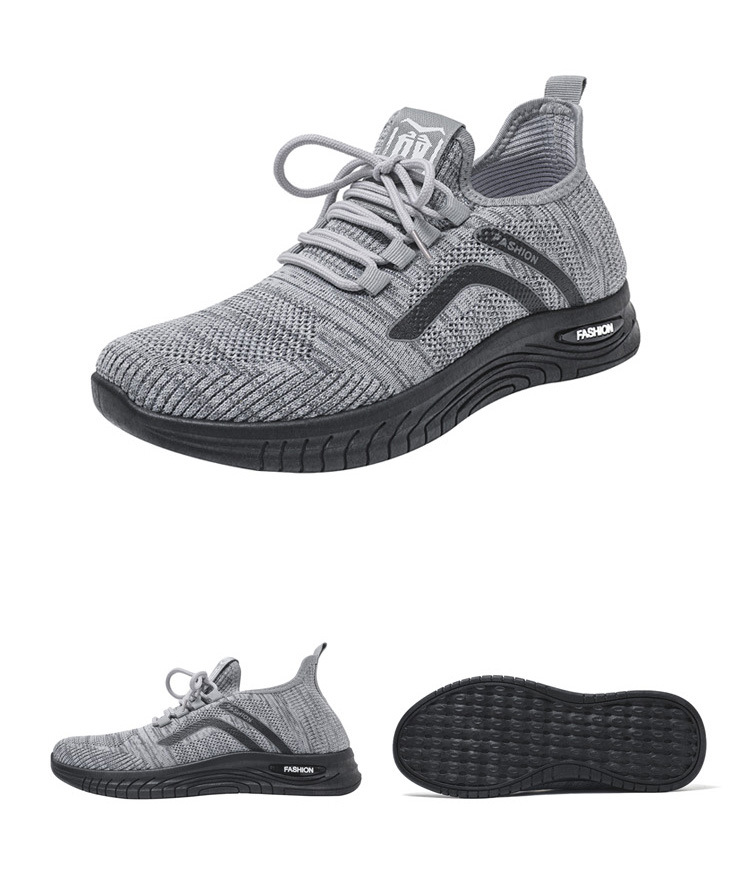 Lichte ademende gebreide hardloopschoenen voor heren detail 14