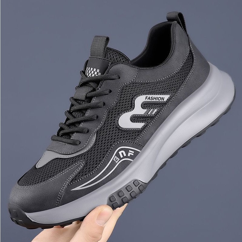 Atmungsaktive, gedämpfte Schnür-Freizeitschuhe & Sneaker für Herren