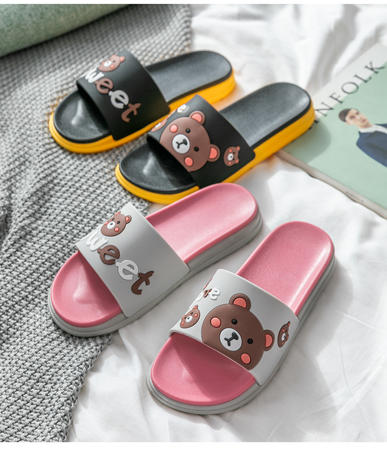 Women's Lightweight Non-Slip Cartoon Print Slide Slippers detail 6