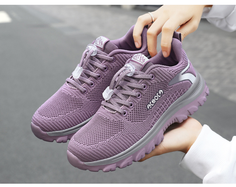Women's Breathable Knit Cushioned Sneakers detail 2