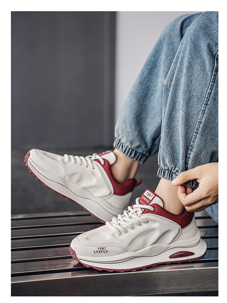 Chaussures casual à plateforme et blocs de couleurs pour homme detail 9