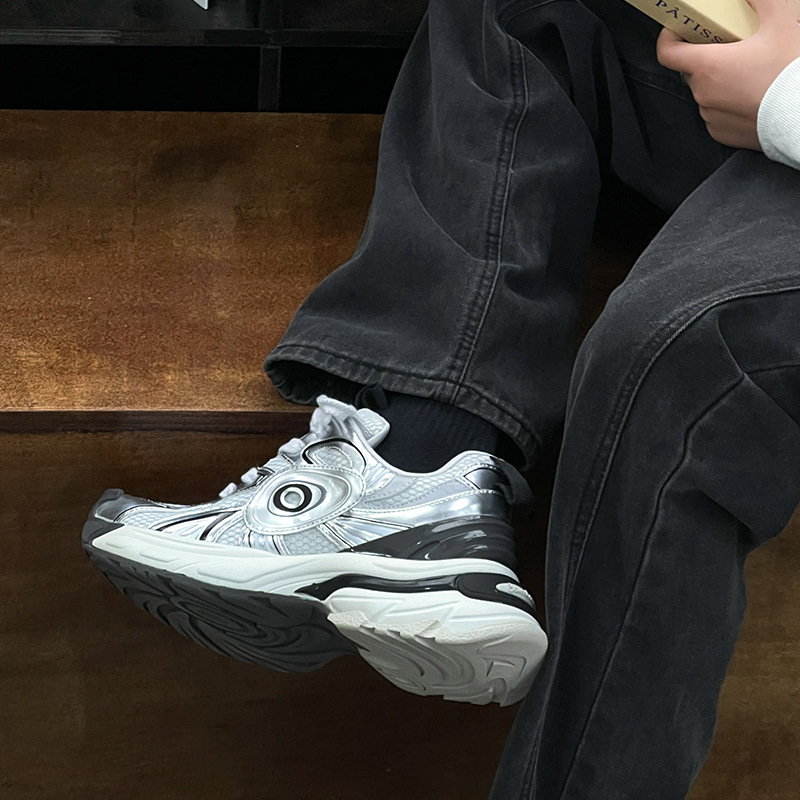 Unisex ademende platform sneakers met demping detail 4